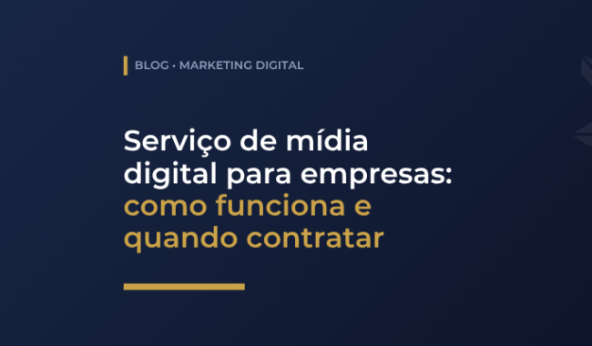 Entenda como funciona o serviço de mídia digital para empresas e descubra quando contratar uma agência especializada.